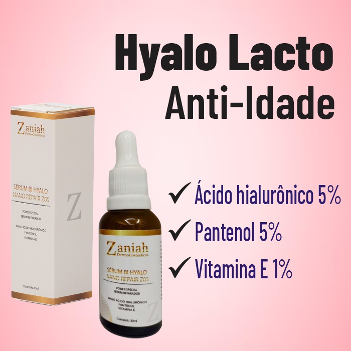 Sérum Hyalo Lacto Z02 Antissinais Rejuvenescedor