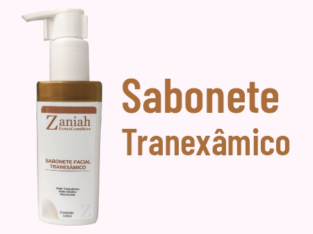 Sabonete Facial Tranexâmico Zaniah Z14 com Ação Clareadora