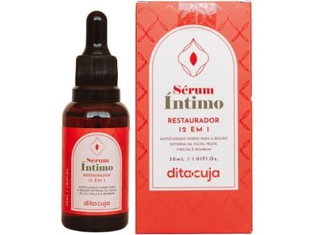 Sérum Íntimo Restaurador 12 em 1, 30mL, Hidratante e Regenerador para Região Íntima